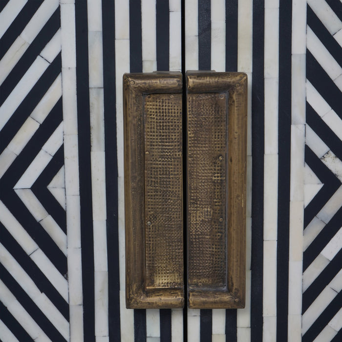 Delaney Bone Inlay Four Door Buffet Cabinet