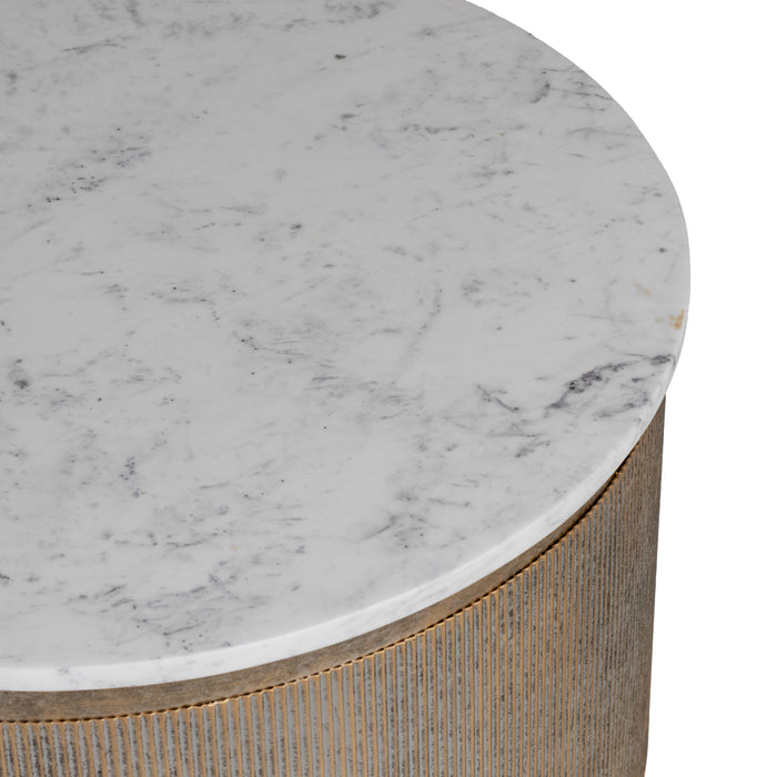 Belvedere Aged Gold Storage Coffee Table