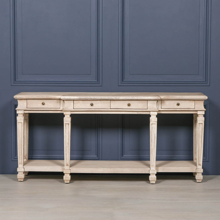 Acacia 4 Drawer Breakfront Console Table