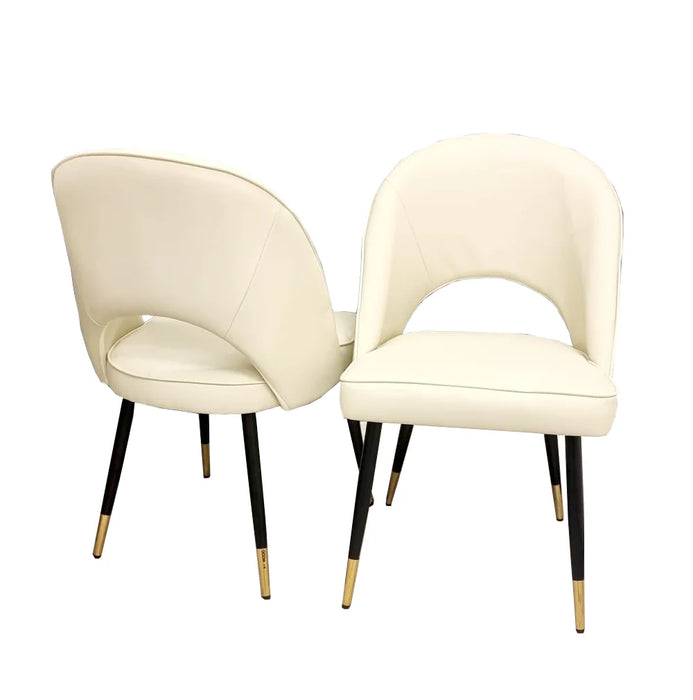 Astra Dining Chair - Cream Leather