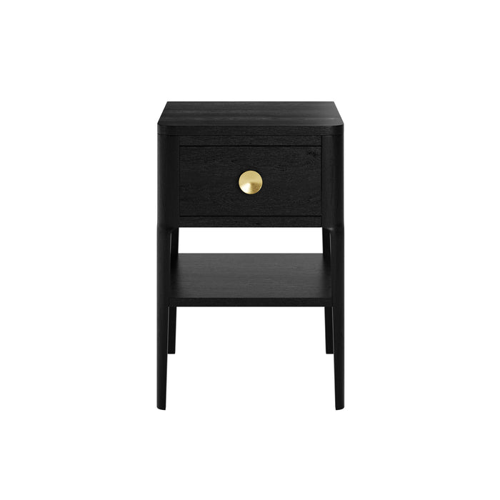 Abberley Bedside | Black 1 Drawer