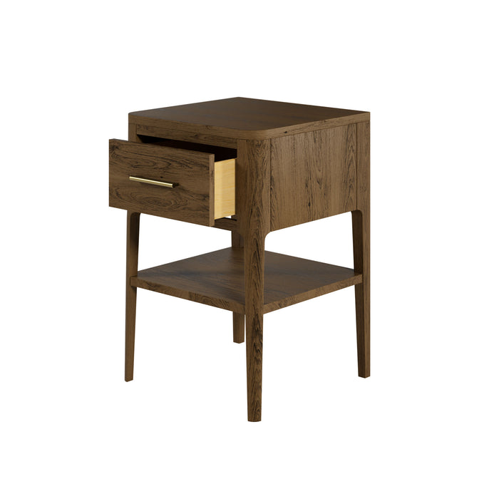 Abberley Bedside | Brown 1 Drawer