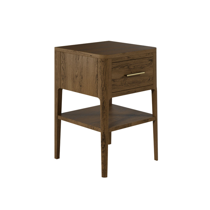 Abberley Bedside | Brown 1 Drawer