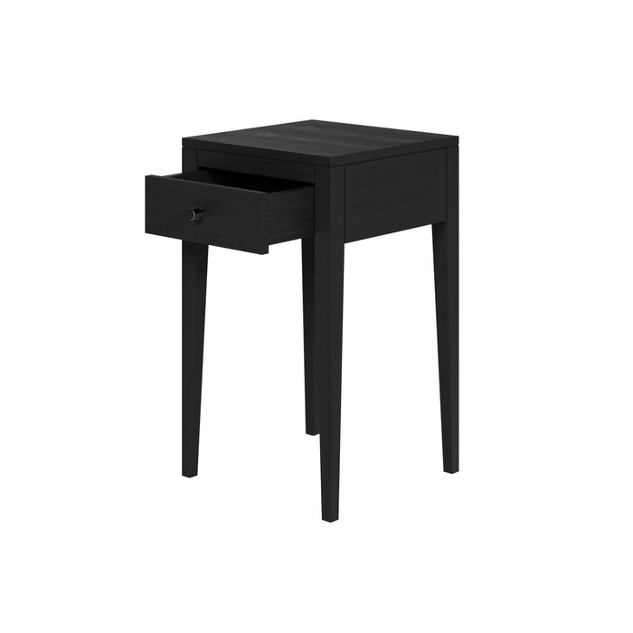 Radford Bedside | Black 1 Drawer