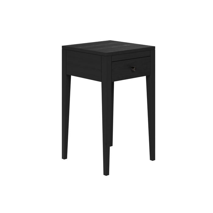 Radford Bedside | Black 1 Drawer