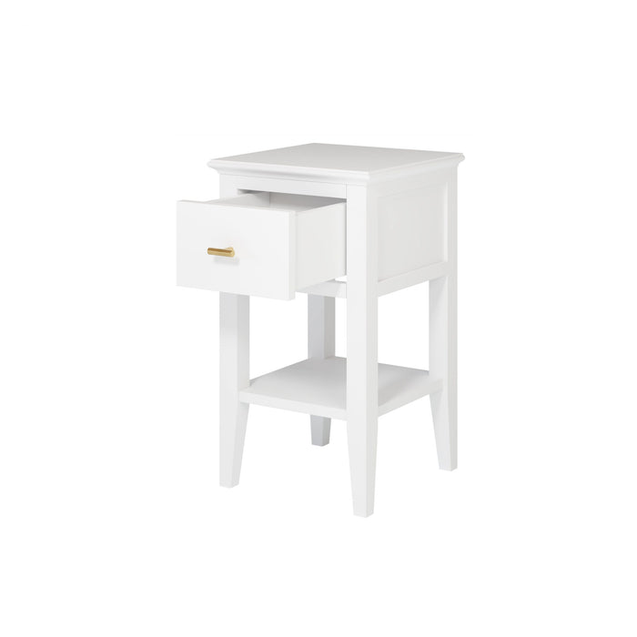 Chilworth Bedside | White 1 Drawer