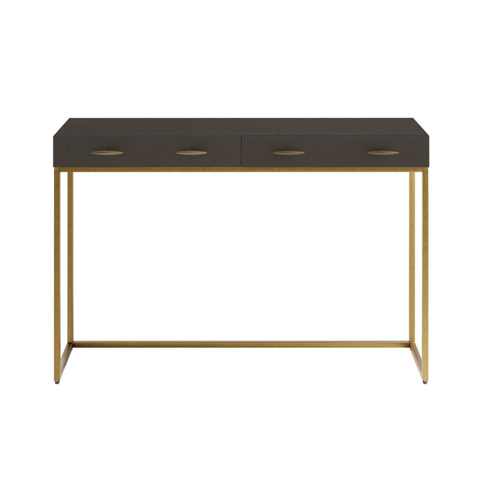 Hampton Console | Brown Shagreen