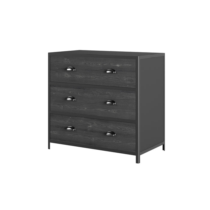 Grafton Chest of Drawers | Black 3 Drawer