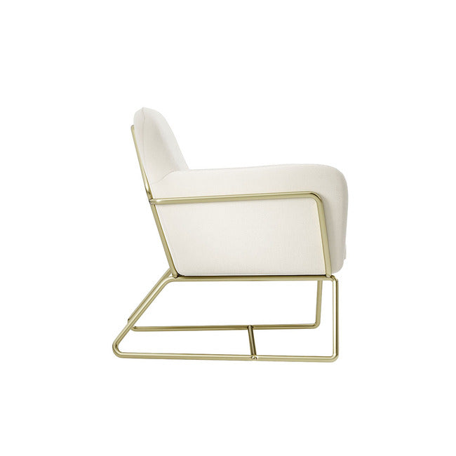 Charles Cream Velvet Armchair