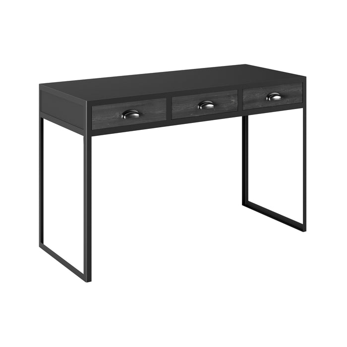 Grafton Desk | Black 3 Drawer