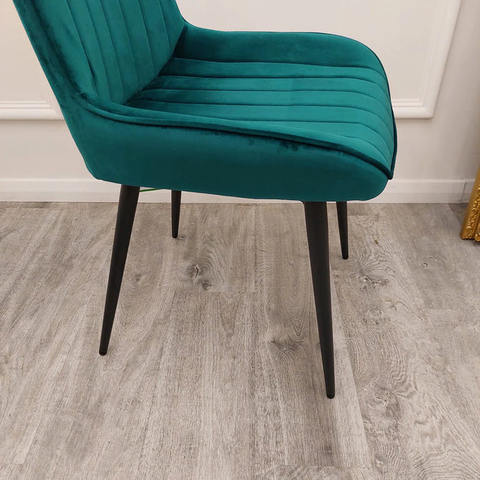 Dido Velvet Dining Chair - Teal