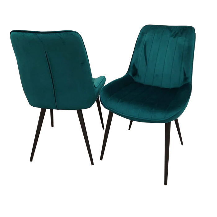 Dido Velvet Dining Chair - Teal