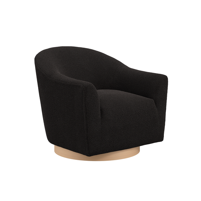 Daphne Black Boucle Gold Tub Chair