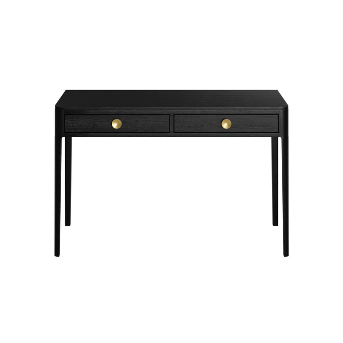 Abberley Desk | Black 2 Drawer