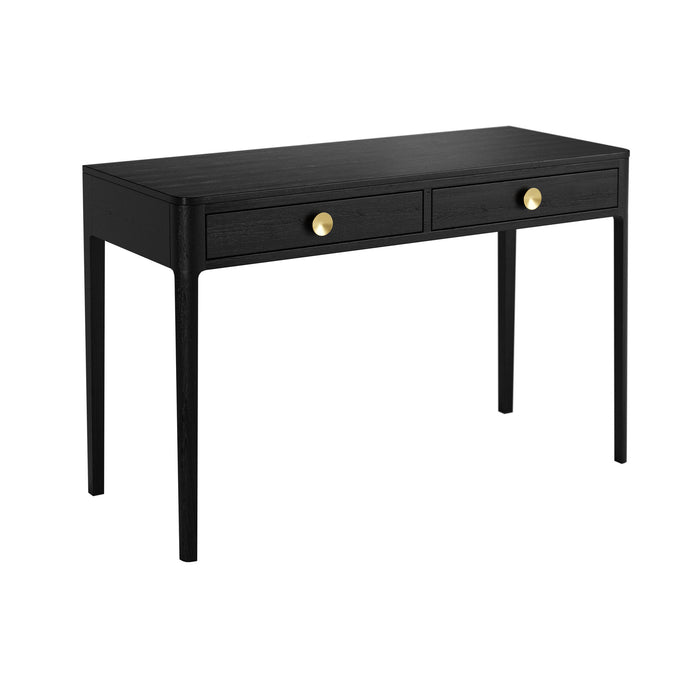 Abberley Desk | Black 2 Drawer