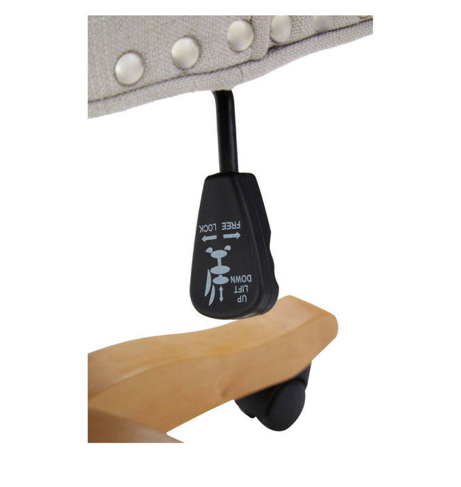 Natural Fabric Home Office Chair