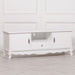 French White Large Cabinet TV Unit 157cm - Modern Home Interiors