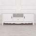 French White Large Cabinet TV Unit 157cm - Modern Home Interiors