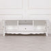 French White Large Cabinet TV Unit 157cm - Modern Home Interiors