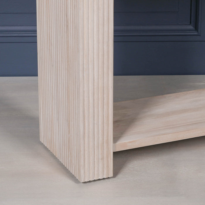 Blanche Acacia Fluted 154cm Console Table
