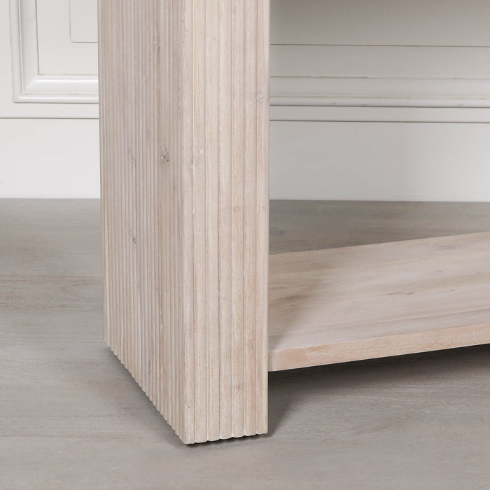 Blanche Acacia Fluted 154cm Console Table