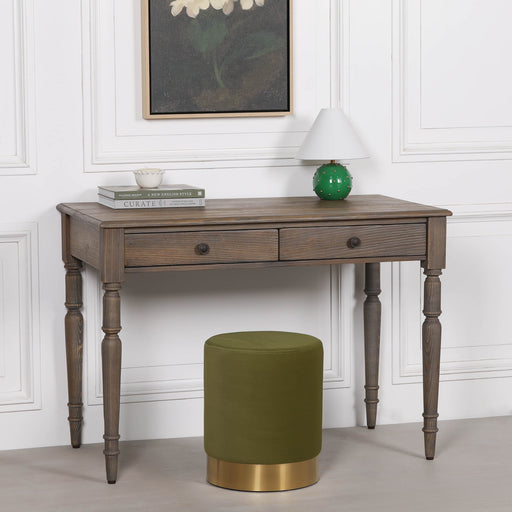 Rustic Pine Writing Desk Console - Modern Home Interiors