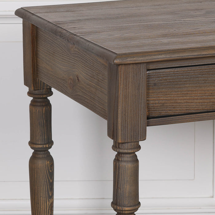 Rustic Pine Writing Desk Console