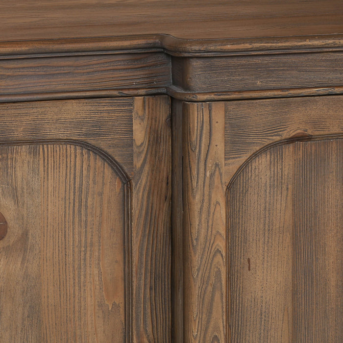 Rustic Pine Breakfront Sideboard