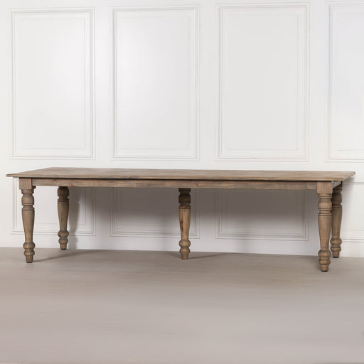 Rustic Pine Extra Large Farmhouse Dining Table 300cm - Modern Home Interiors
