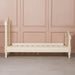 Aged Mahogany Wood Ivory Single Bed Frame - Modern Home Interiors