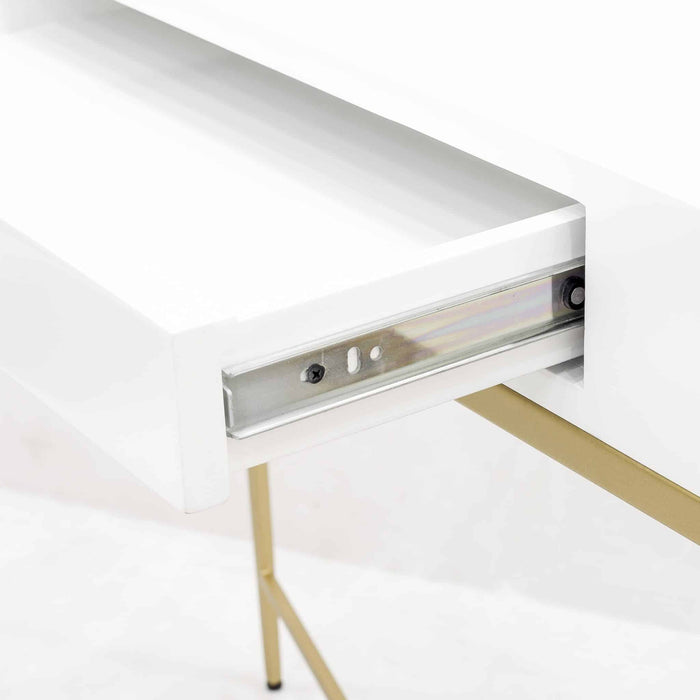 Berkeley Console | White 1 Drawer