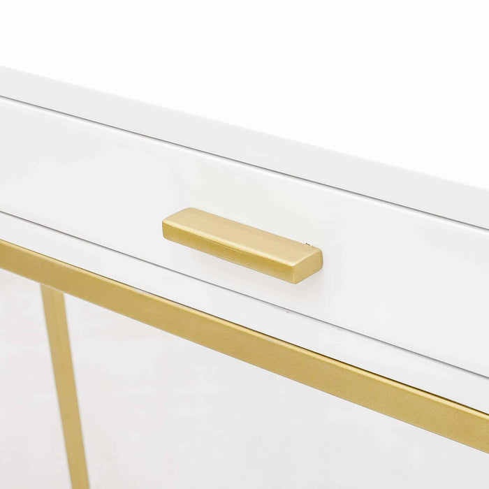 Berkeley Console | White 1 Drawer