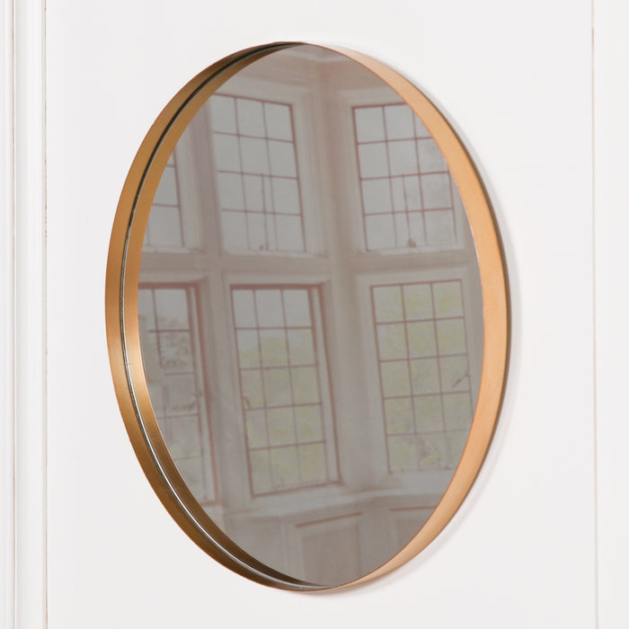 Gold Round Wall Mirror 50cm