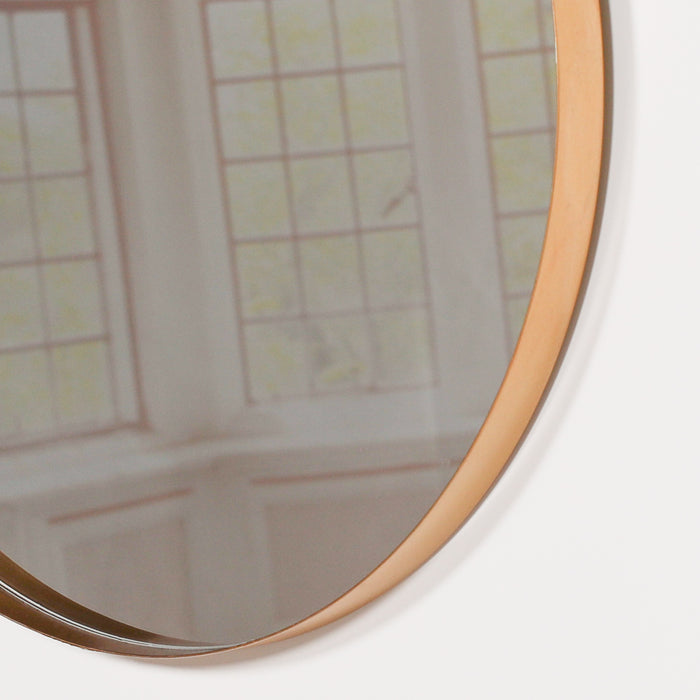 Gold Round Wall Mirror 50cm