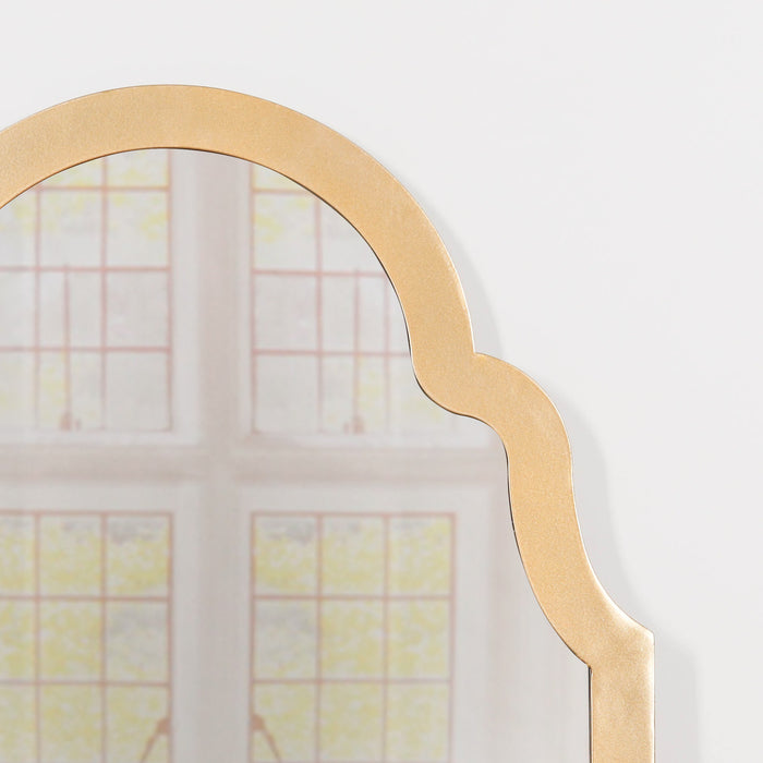 Gold Arch Metal Wall Mirror