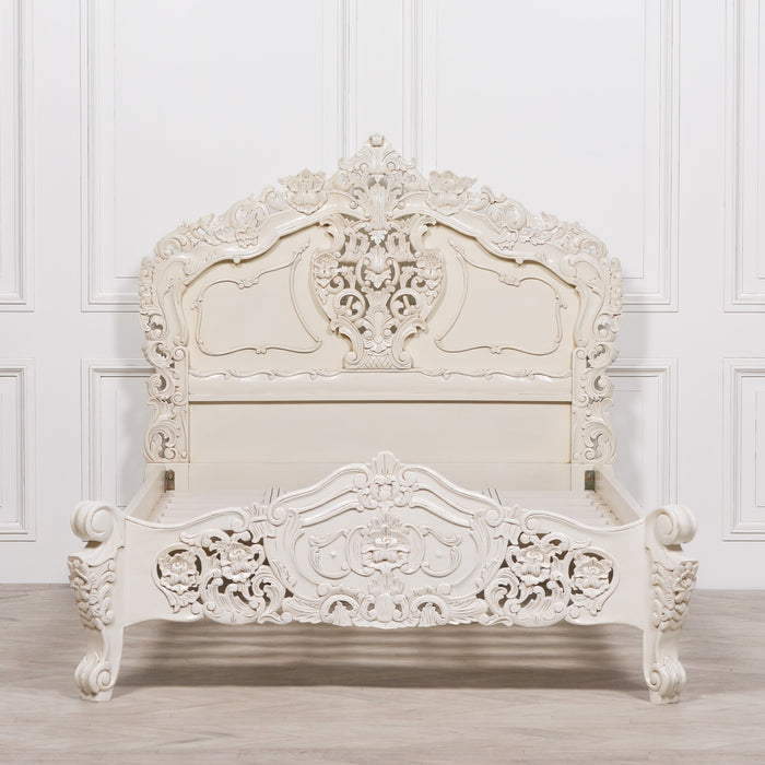 Rococo Double Sized 4ft6 Carved Bed