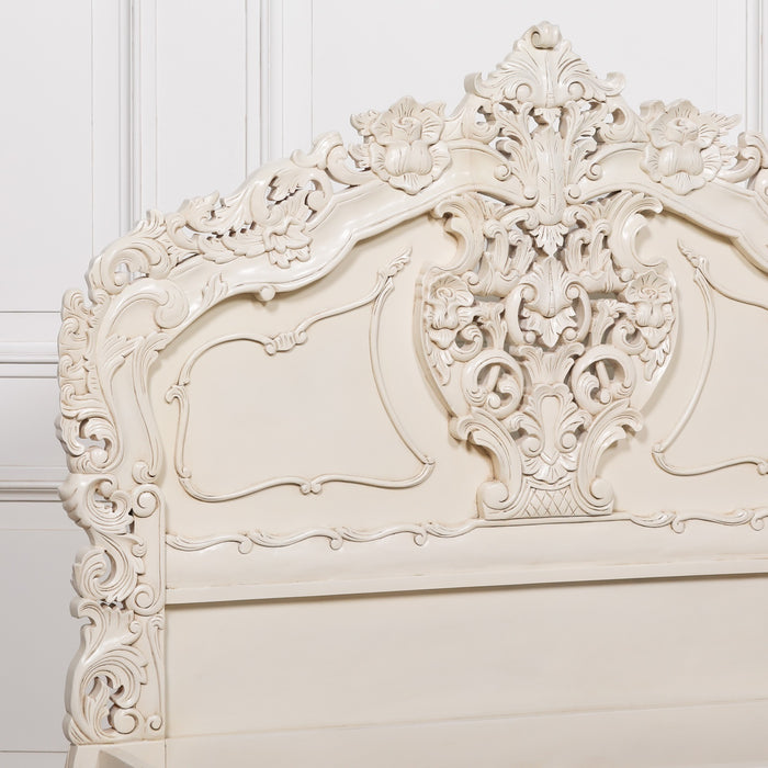 Rococo Double Sized 4ft6 Carved Bed