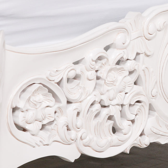 Rococo King Size 5ft Carved Bed