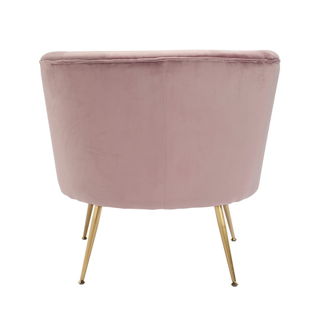 Phoebe Chair Mauve Velvet with Gold Legs