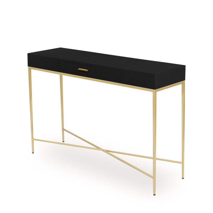 Berkeley Console | Black 1 Drawer