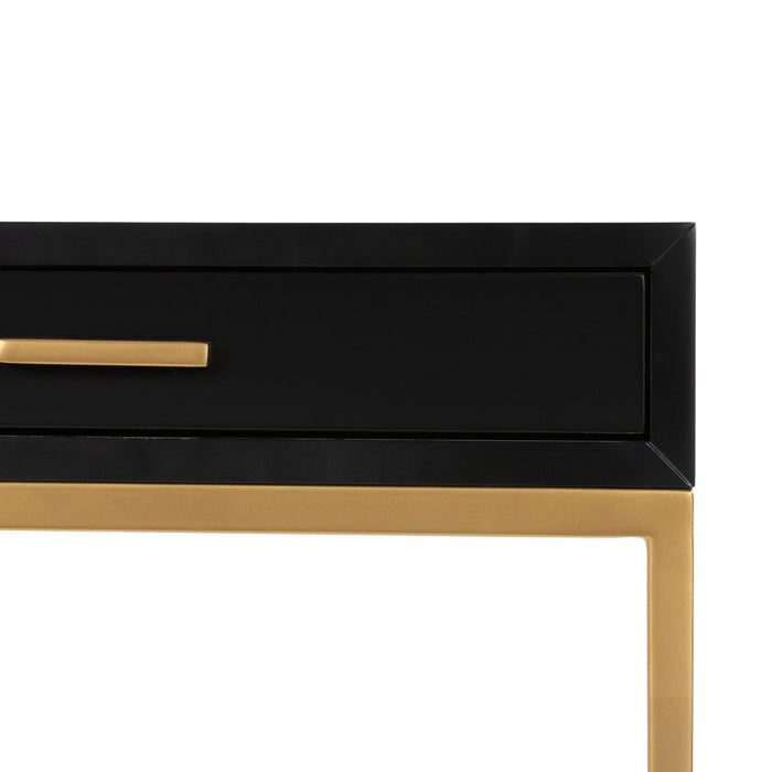 Berkeley Bedside | Black 1 Drawer