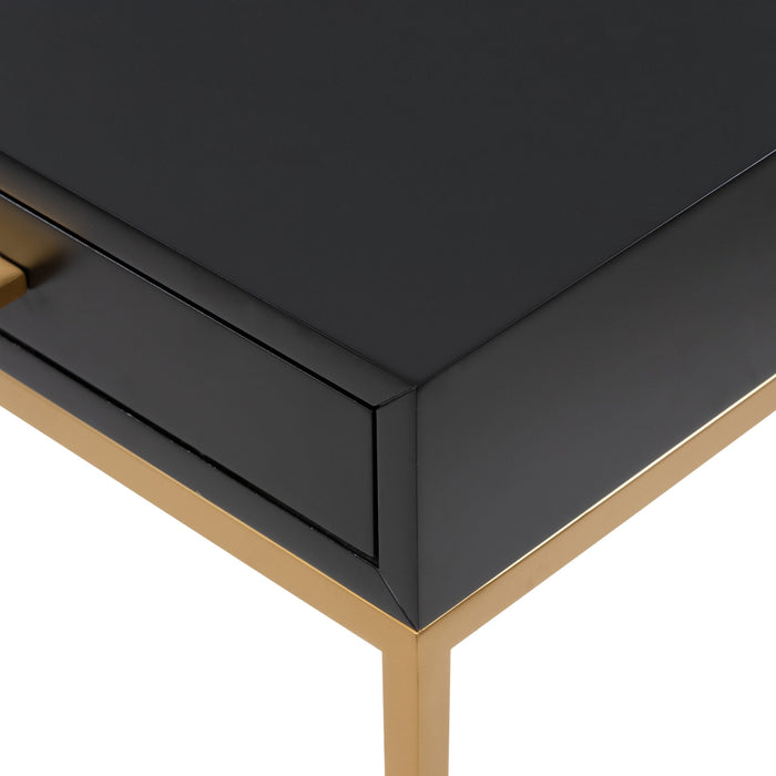 Berkeley Bedside | Black 1 Drawer