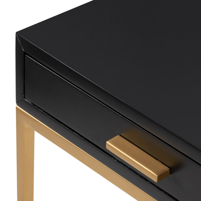 Berkeley Bedside | Black 1 Drawer