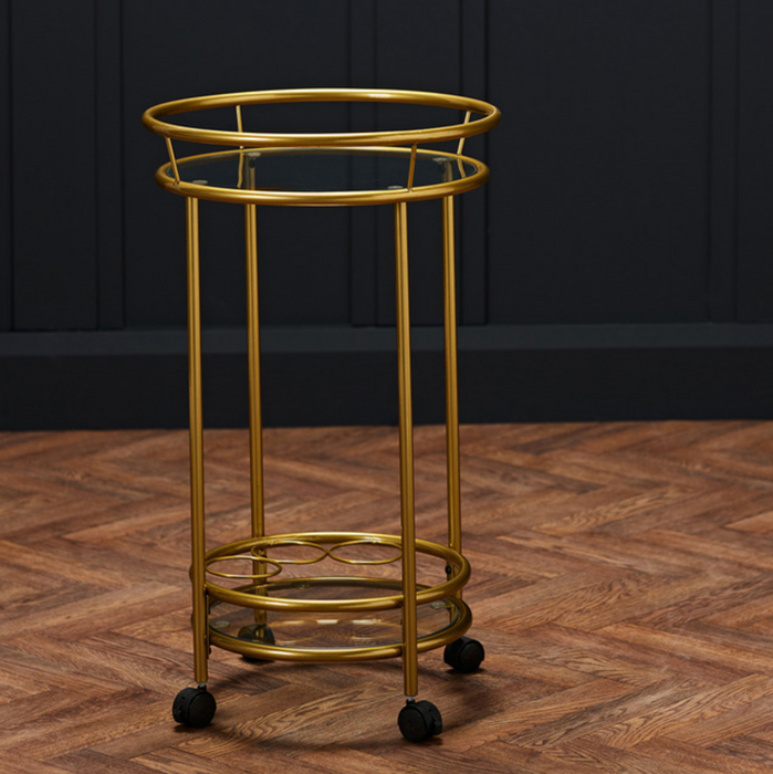 Collins Drinks Trolley Gold