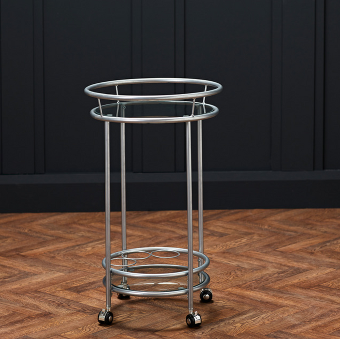 Collins Drinks Trolley Silver