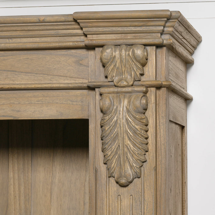Large Rustic Open Bookcase - Modern Home Interiors