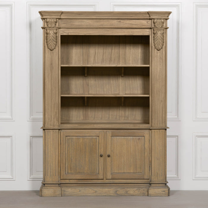 Large Rustic Open Bookcase - Modern Home Interiors