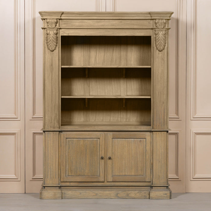 Large Rustic Open Bookcase - Modern Home Interiors