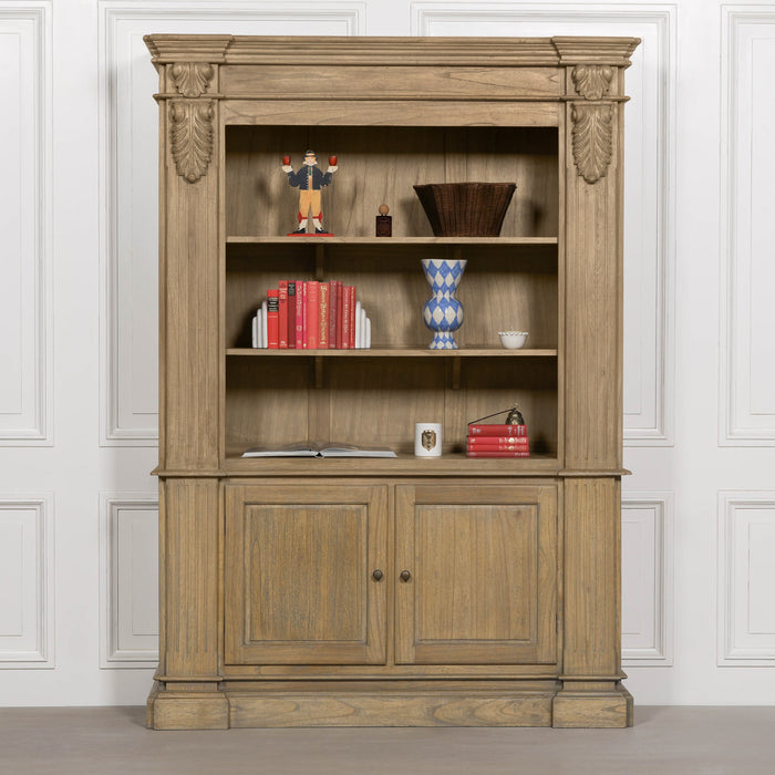 Large Rustic Open Bookcase - Modern Home Interiors