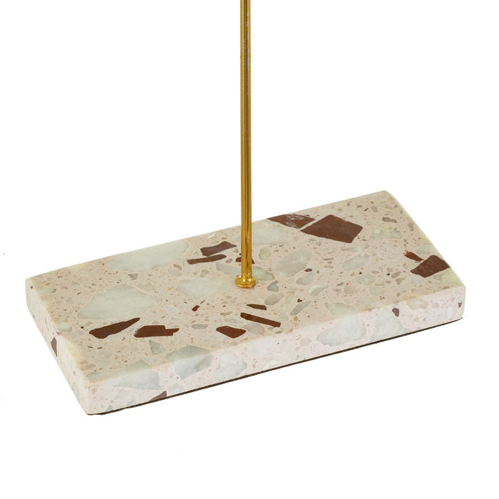 Triple Terrazzo Gold Jewellery Stand